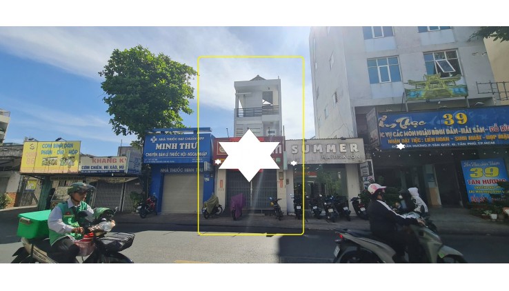 Cho thuê nhà Mặt Tiền Tân Hương 112m², 1 Lầu+ST - KHU DỊCH VỤ SẦM UẤT